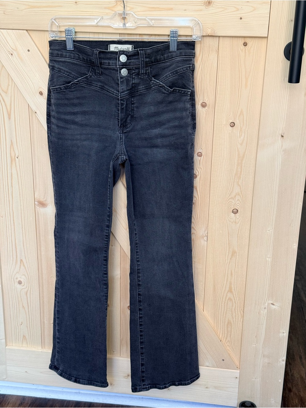 Madewell Mid rise kick out jeans